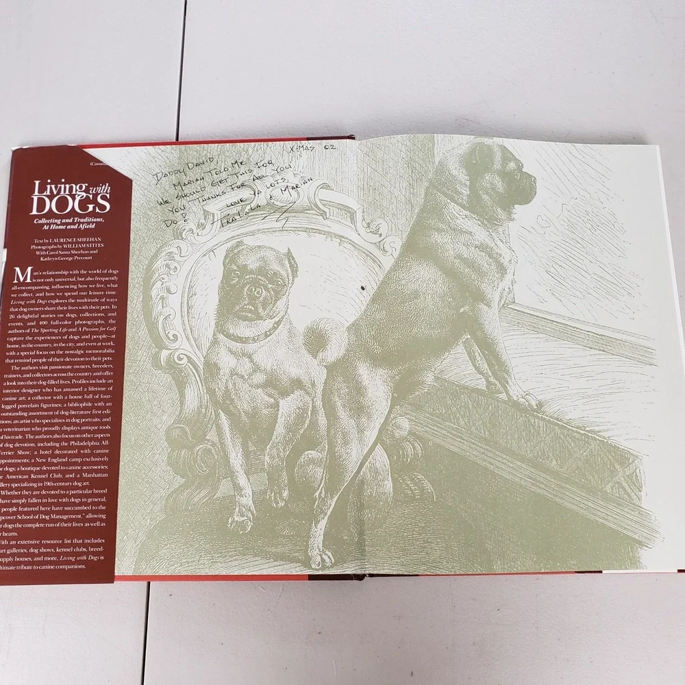 Living with Dogs Laurence Sheehan Hardcover 1st Ed 1999 Dog Photography Book
